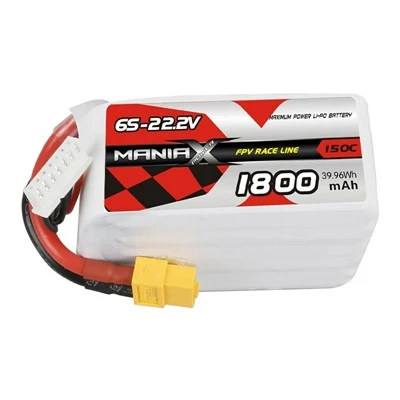 Wyścigowa bateria Lipo 6S-22,2 V 1800 mAh 150C FPV
